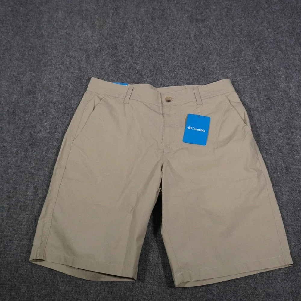 Columbia Mens 30W Beige Court Shorts Regular Fit Outdoor Casual Lightweight‎